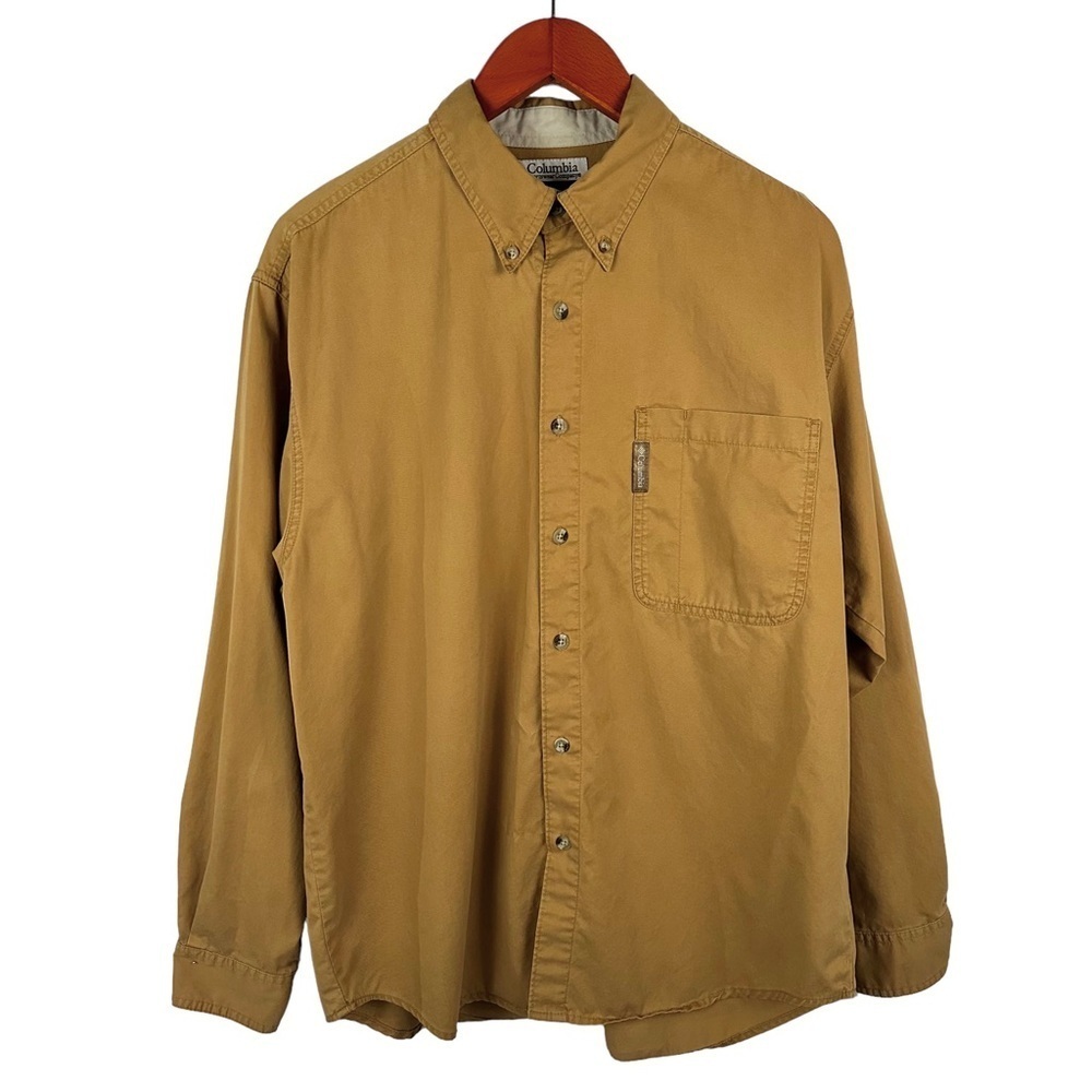 COLUMBIA Casual Long Sleeve Button Down Cotton Shirt